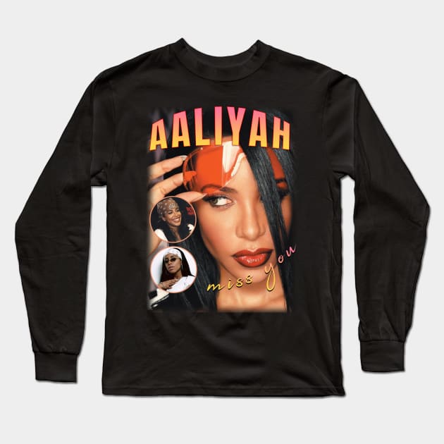 Aaliyah Long Sleeve T-Shirt by stooldee_anthony@yahoo.com